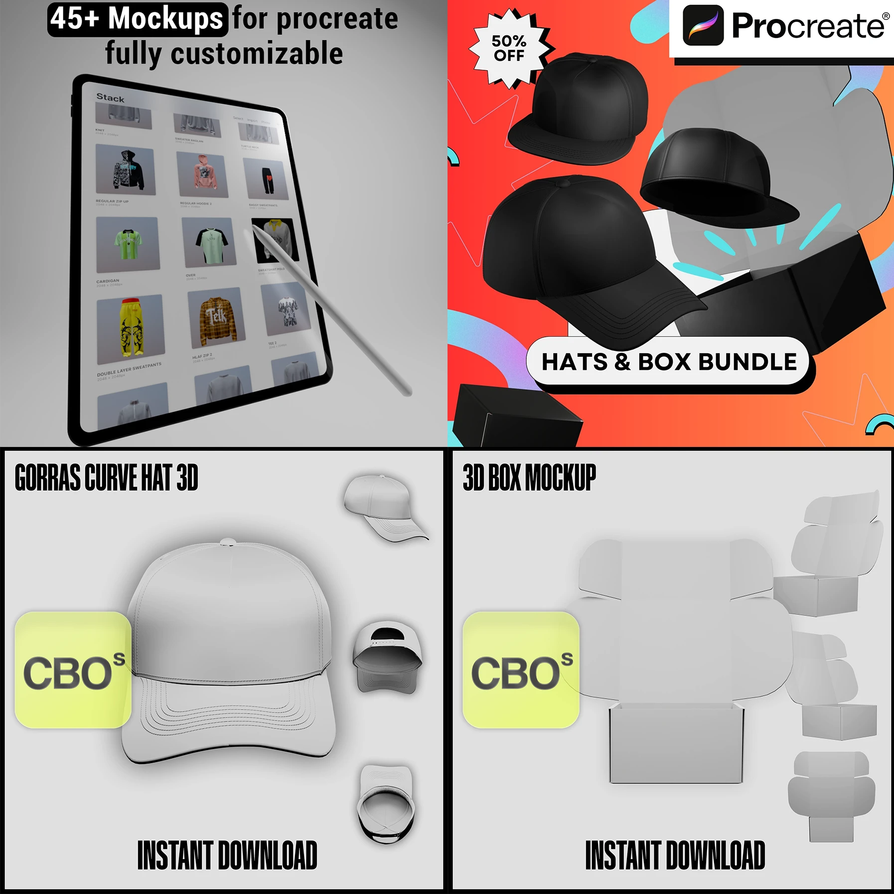 Editor 2D de CBOS para crear logos, arte y texto para gorras personalizadas